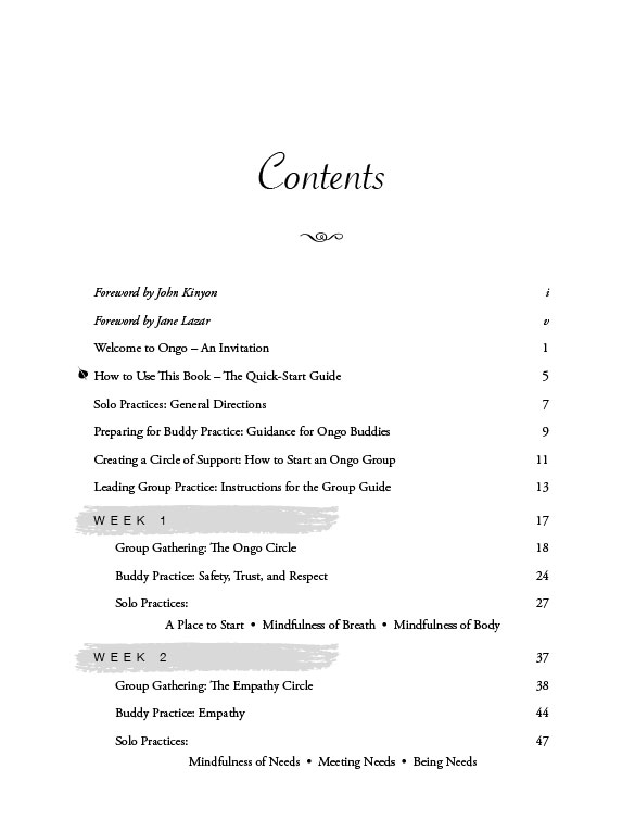 The Ongo Book Table of Contents 1